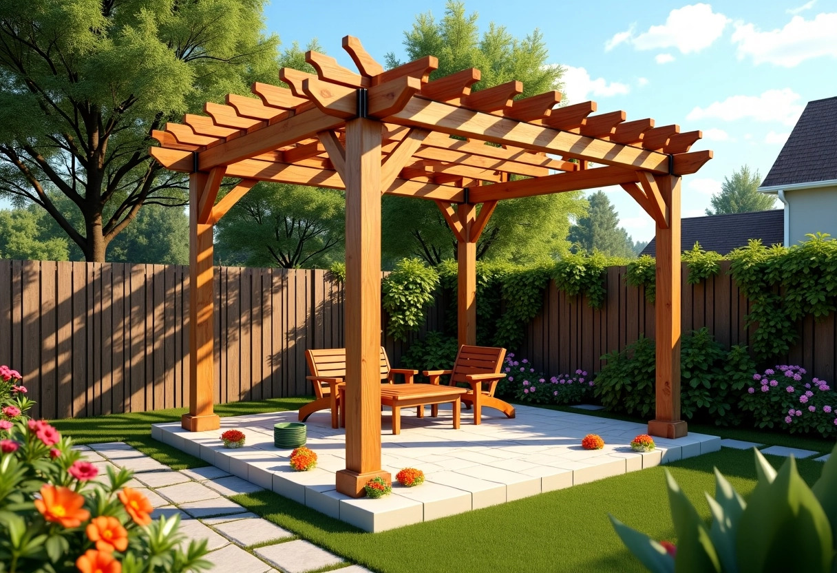 pergola bois